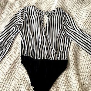 Stripped body suit